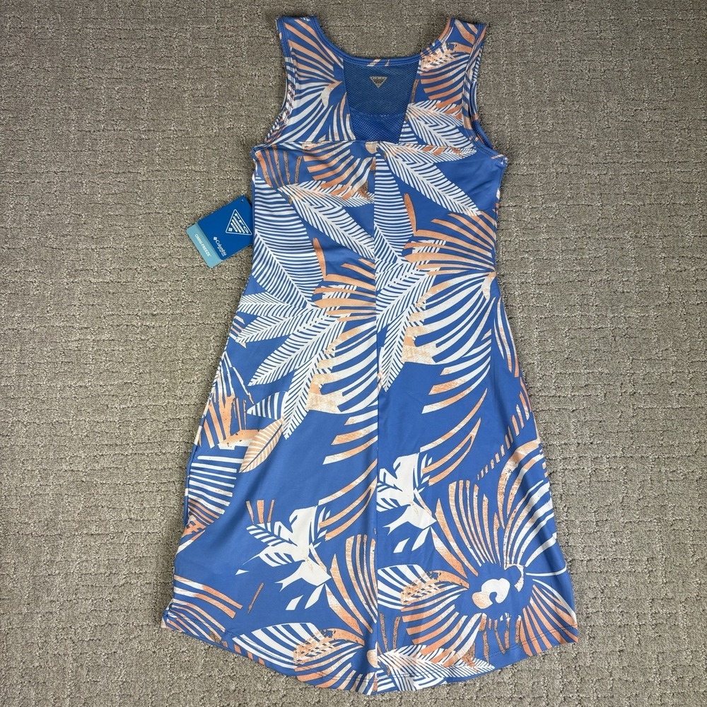 NWT Columbia PFG Midway Bay Dress Tropical Floral Women XXS Omni-Freeze NEW - Picture 6 of 7